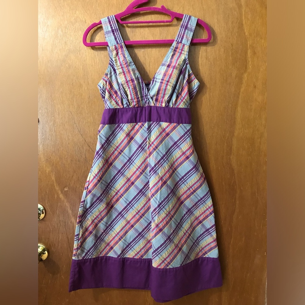 EUC Patagonia Plaid Summer Autumn Sun Dress, Size 2